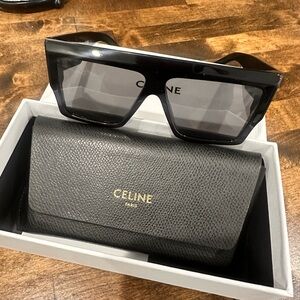 Celine Black Oversized Sunglasses